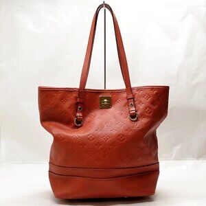 Authentic Louis Vuitton Citadine PM Red Monogram Empreinte Tote Bag mn889-020526